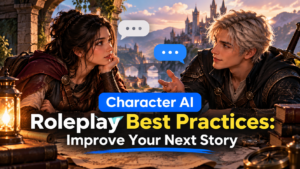 Character AI Roleplay in a Fantasy Sunset